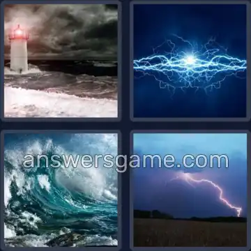 4 Pics 1 Word 6 Letters STORMY