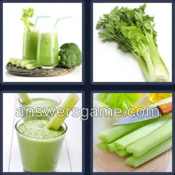 4 Pics 1 Word 6 Letters CELERY