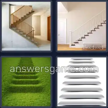 4 Pics 1 Word 6 Letters STAIRS