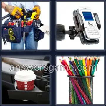 4 Pics 1 Word 6 Letters HOLDER
