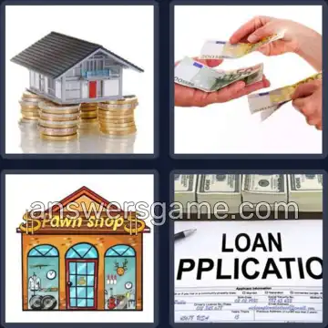 4 Pics 1 Word 6 Letters BORROW