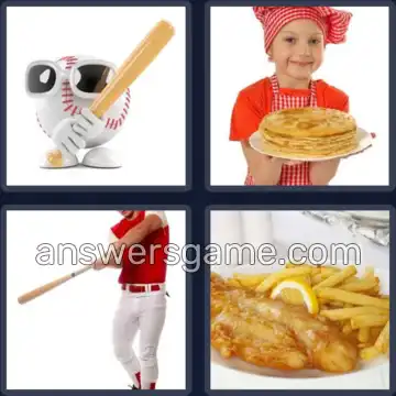 4 Pics 1 Word 6 Letters BATTER