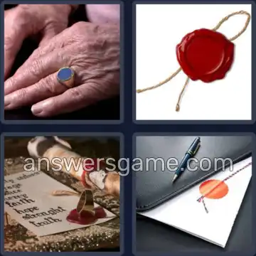 4 Pics 1 Word 6 Letters SIGNET