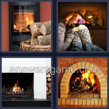 4 Pics 1 Word 6 Letters HEARTH