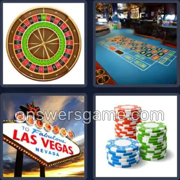 4 Pics 1 Word 6 Letters CASINO