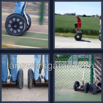 4 Pics 1 Word 6 Letters SEGWAY