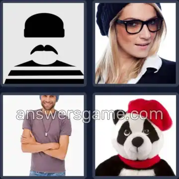 4 Pics 1 Word 6 Letters BEANIE