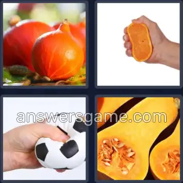 4 Pics 1 Word 6 Letters SQUASH