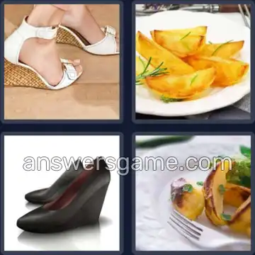 4 Pics 1 Word 6 Letters WEDGES