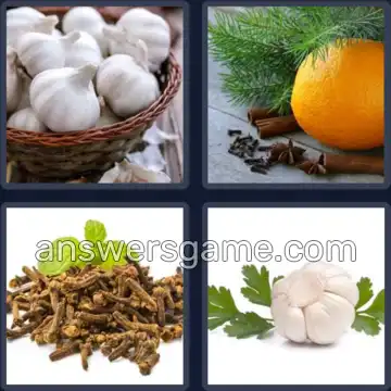 4 Pics 1 Word 6 Letters CLOVES