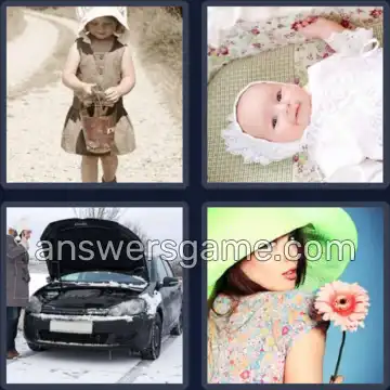 4 Pics 1 Word 6 Letters BONNET