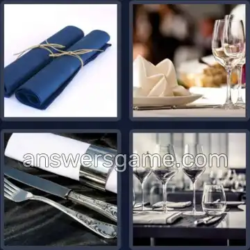4 Pics 1 Word 6 Letters NAPKIN