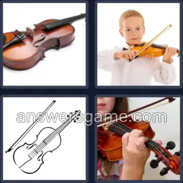 4 Pics 1 Word 6 Letters VIOLIN
