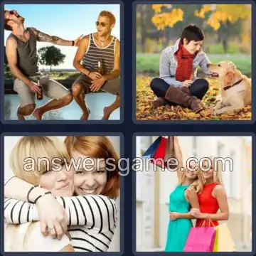4 Pics 1 Word 6 Letters FRIEND