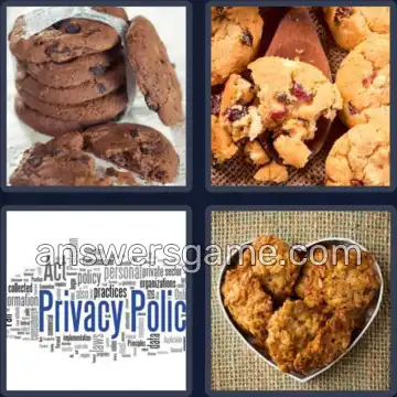 4 Pics 1 Word 6 Letters COOKIE