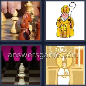 4 Pics 1 Word 6 Letters BISHOP