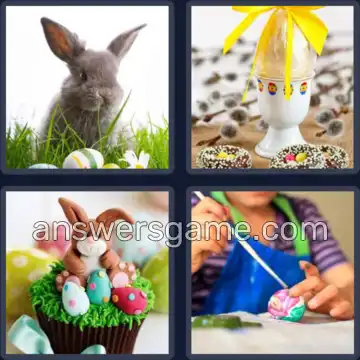 4 Pics 1 Word 6 Letters EASTER