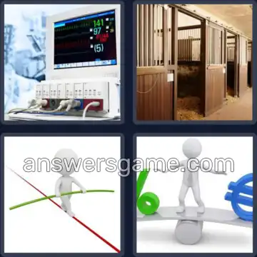 4 Pics 1 Word 6 Letters STABLE