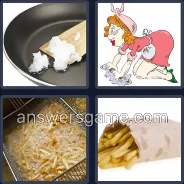 4 Pics 1 Word 6 Letters GREASE