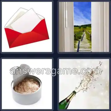 4 Pics 1 Word 6 Letters OPENED