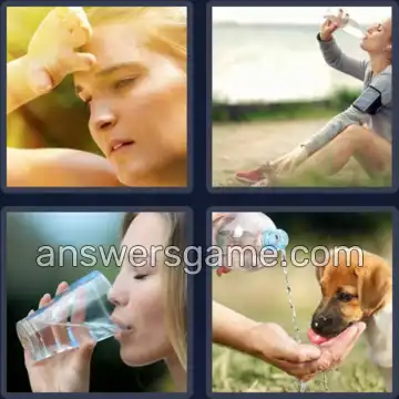 4 Pics 1 Word 6 Letters THIRST