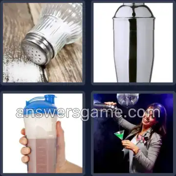 4 Pics 1 Word 6 Letters SHAKER