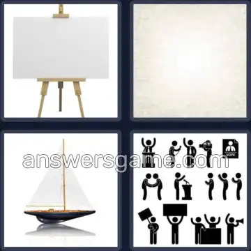 4 Pics 1 Word 6 Letters CANVAS
