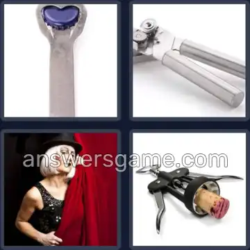 4 Pics 1 Word 6 Letters OPENER