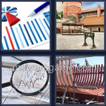 4 Pics 1 Word 6 Letters STOCKS