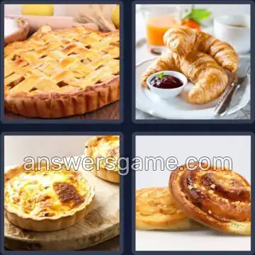 4 Pics 1 Word 6 Letters PASTRY