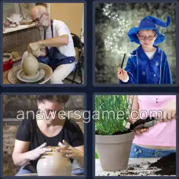 4 Pics 1 Word 6 Letters POTTER