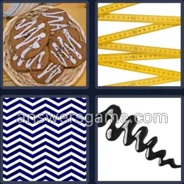 4 Pics 1 Word 6 Letters ZIGZAG