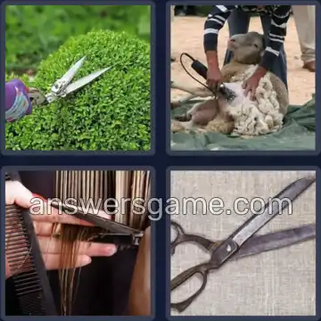4 Pics 1 Word 6 Letters SHEARS