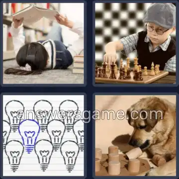 4 Pics 1 Word 6 Letters CLEVER