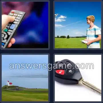4 Pics 1 Word 6 Letters REMOTE