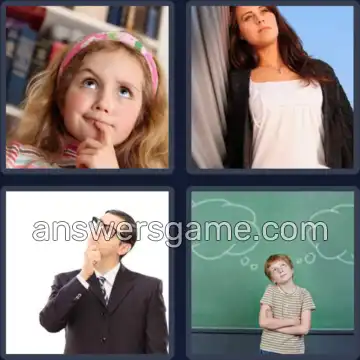 4 Pics 1 Word 6 Letters PONDER