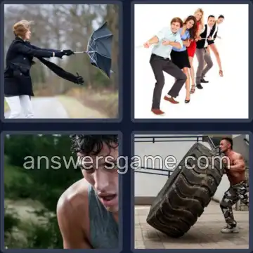 4 Pics 1 Word 6 Letters EFFORT