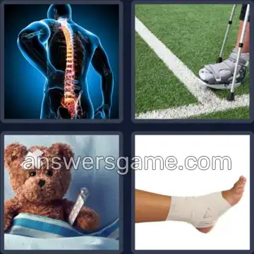 4 Pics 1 Word 6 Letters INJURY