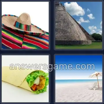 4 Pics 1 Word 6 Letters MEXICO