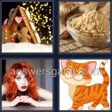 4 Pics 1 Word 6 Letters GINGER