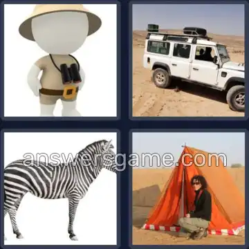 4 Pics 1 Word 6 Letters SAFARI