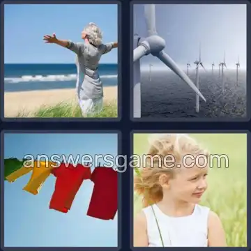 4 Pics 1 Word 6 Letters BREEZE