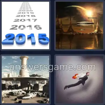 4 Pics 1 Word 6 Letters FUTURE