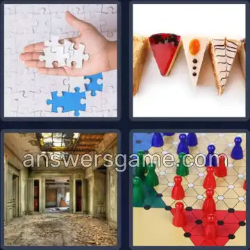 4 Pics 1 Word 6 Letters PIECES