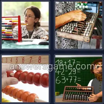 4 Pics 1 Word 6 Letters ABACUS