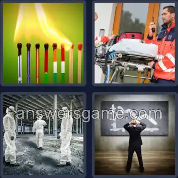 4 Pics 1 Word 6 Letters CRISIS