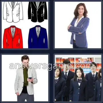 4 Pics 1 Word 6 Letters BLAZER