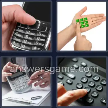 4 Pics 1 Word 6 Letters KEYPAD
