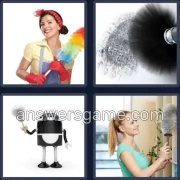 4 Pics 1 Word 6 Letters DUSTER