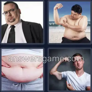 4 Pics 1 Word 6 Letters FLABBY